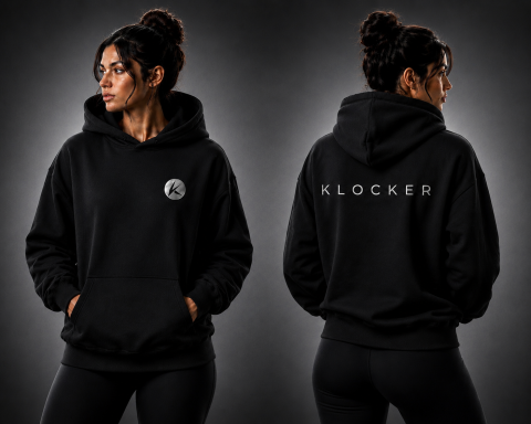 KLOCKER Premium Women's Hoodie BLACK 